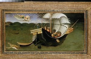 San Nicolás reprendiendo la Tempestad de Bicci di Lorenzo